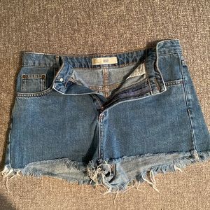 Topshop Moto Mom Jean shorts